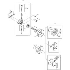 Makita DCS430 - Chainsaw - Clutch Diagram