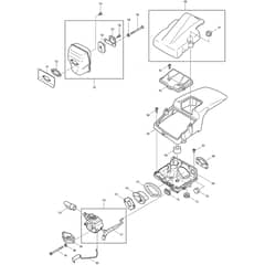 Makita DCS430 - Chainsaw - Exhaust Diagram
