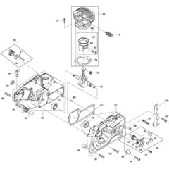 Makita DCS4630 - Chainsaw - Cylinder Diagram