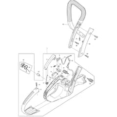 Makita DCS500 - Engine Chain Saw - Power Tool 01 Diagram