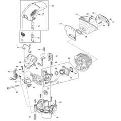 Makita DCS5030 - Petrol Chainsaw - Power Tool 02 Diagram