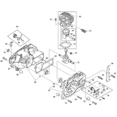 Makita DCS5030 - Petrol Chainsaw - Power Tool 03 Diagram