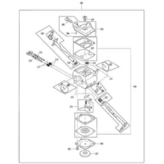 Makita DCS5030 - Petrol Chainsaw - Power Tool 06 Diagram