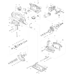 Makita DCS552 - 136mm Cordless Metal Cutter - Power Tool Diagram