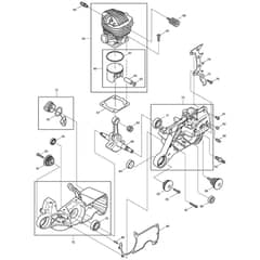 Makita DCS7301 - Engine Chain Saw - Power Tool 03 Diagram