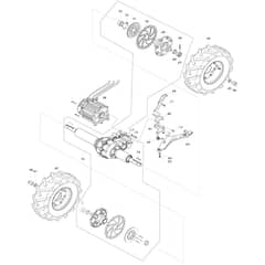 Makita DCU604 - Battery Powered Wheelbarrow - Power Tool 02 Diagram