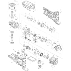 Makita DDG461 - Cordless Earth Auger - Power Tool 01 Diagram