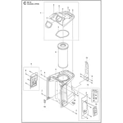 Husqvarna DE 110 H - 970509401 - Housing 01