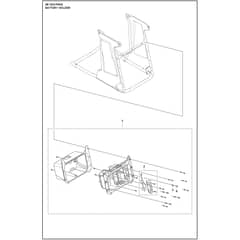 Husqvarna DE 120 H PACE - 970519602 - Battery Box