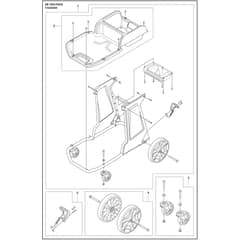 Husqvarna DE 120 H PACE - 970519602 - Chassis