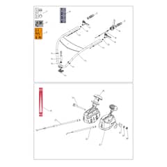 DEB 5158 -  - Efco Bush Hog Mower Handleblar Diagram