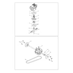 DEB 518 -  - Efco Bush Hog Mower Transmission Diagram