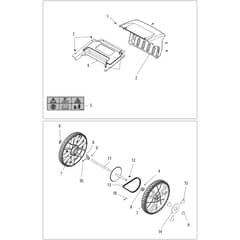 DEB 519 -  - Efco Bush Hog Mower Rear wheels Diagram