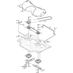 DECK 85 COMBI - 2010-2012 - 13-2960-14 - Stiga Front Mower Transmission Diagram