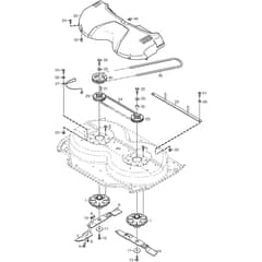 DECK VILLA 95 C EL - 2014 - 13-2965-15 - Stiga Front Mower Transmission Diagram