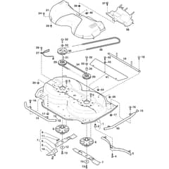 DECK VILLA 95 COMBI EL - 2015 - 13-2965-15 - Stiga Front Mower Transmission Diagram