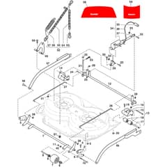 DECK VILLA 95 COMBI EL - 2016-2018 - 2D2709521/S16 - Stiga Front Mower Controls Diagram
