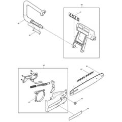 Makita DES300 - Engine Chain Saw - Power Tool 04 Diagram