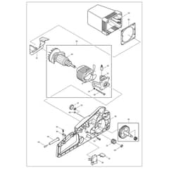 Makita DES350 - Engine Chain Saw - Power Tool 02 Diagram