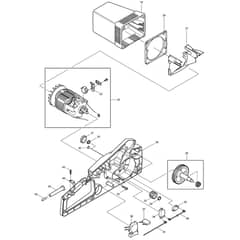 Makita DES380 - Engine Chain Saw - Power Tool 02 Diagram