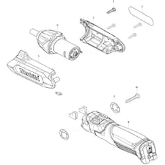 Makita DF001D - In-Line Cordless Screwdriver - Power Tool Diagram