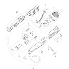 Makita DF011D - Cordless Screwdriver - Power Tool Diagram
