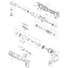 Makita DFL083F - Cordless Angle Screwdriver - Power Tool Diagram