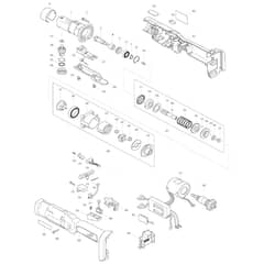 Makita DFL123F - Cordless Angle Screwdriver - Power Tool Diagram