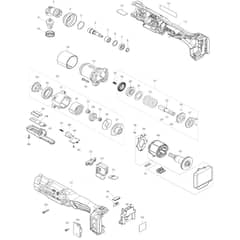 Makita DFL126F - Cordless Angle Screwdriver - Power Tool Diagram