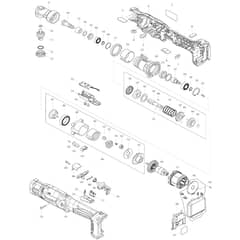 Makita DFL204F - Cordless Angle Screwdriver - Power Tool Diagram