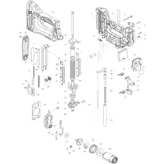 Makita DFN350 - 35mm Cordless Brad Nailer - Power Tool 01 Diagram