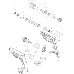 Makita DFS451 - Cordless Screwdriver - Power Tool Diagram