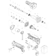 Makita DGD800 - Cordless Die Grinder - Power Tool Diagram