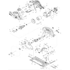 Makita DHS710 - 190mm Cordless Circular Saw - Power Tool Diagram