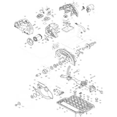 Makita DHS783 - 185mm Cordless Circular Saw - Power Tool Diagram