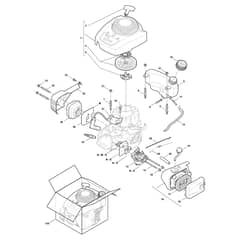 DI 474-G - 2012-2019 - 292470043/12 - Castel Garden Rotary Mower Engine - ST. RV100 Diagram