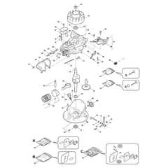 DI 474-G - 2012-2019 - 292470043/12 - Castel Garden Rotary Mower Engine - ST. RV100  02 Diagram