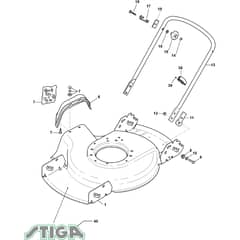 DINO 47 - 2019-2022 - 292470048/ST1 - Stiga Rotary Mower Deck Diagram