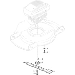 DINO 47 - 2014-2017 - 292470148/S14 - Stiga Rotary Mower Blade Diagram