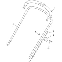 DINO 47 - 2014-2017 - 292470148/S14 - Stiga Rotary Mower Handle Upper Part Diagram