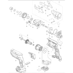 Makita DJS131 - 1.3mm Cordless Metal Shear - Power Tool Diagram