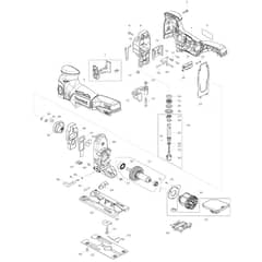 Makita DJV181 - Cordless Jig Saw - Power Tool Diagram