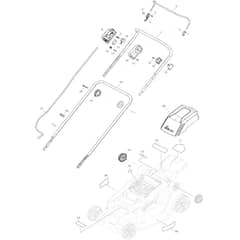 Makita DLM432 - 430mm Cordless Lawn Mower - Power Tool 01 Diagram