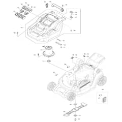 Makita DLM432 - 430mm Cordless Lawn Mower - Power Tool 02 Diagram