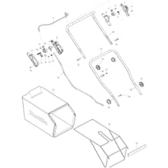 Makita DLM466 - Cordless Lawn Mower - Power Tool 01 Diagram