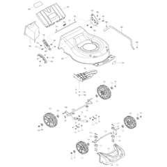Makita DLM466 - Cordless Lawn Mower - Power Tool 03 Diagram