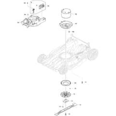 Makita DLM481 - 480mm Cordless Lawn Mower - Power Tool 03 Diagram