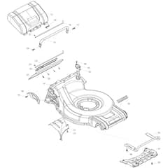 Makita DLM533 - 530mm Cordless Lawn Mower - Power Tool 03 Diagram