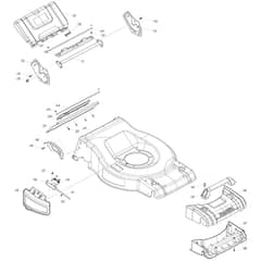 Makita DLM534 - 530mm Cordless Lawn Mower - Power Tool 03 Diagram