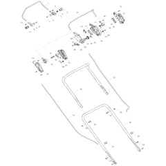 Makita DLM536 - 530mm Cordless Lawn Mower - Power Tool 01 Diagram